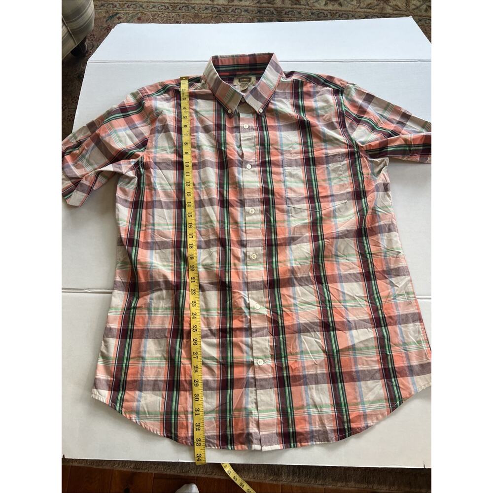 Foundry Supply Co Easy Care Shirt Men XLT Colorful Plaid SS Button Up Tall Skate - Picture 5 of 8